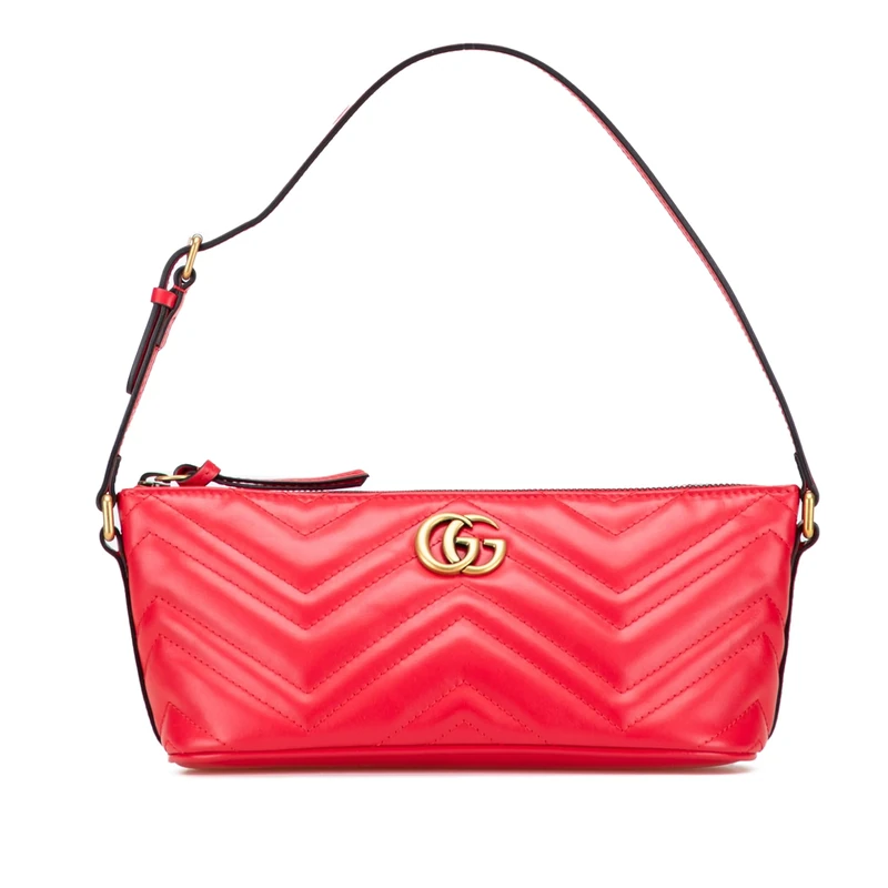 Gucci Pre-Loved GG Marmont Matelasse Leather Shoulder Bag