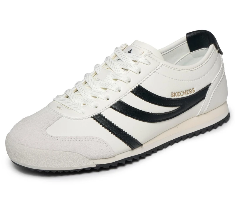 Skechers Women's Duraleather & Suede Overlay Lace-Up Casual Sneakers