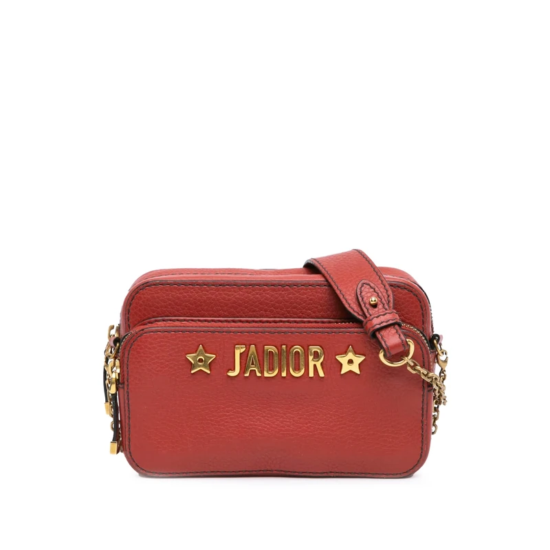 Dior Pre-Loved Leather Jadior Camera Bag Crossbody