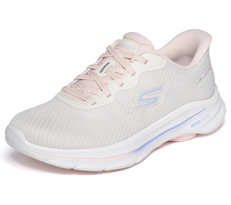 Skechers Women's Go Walk 8 Nadia Slip-in Trainers, Natural, 5 UK