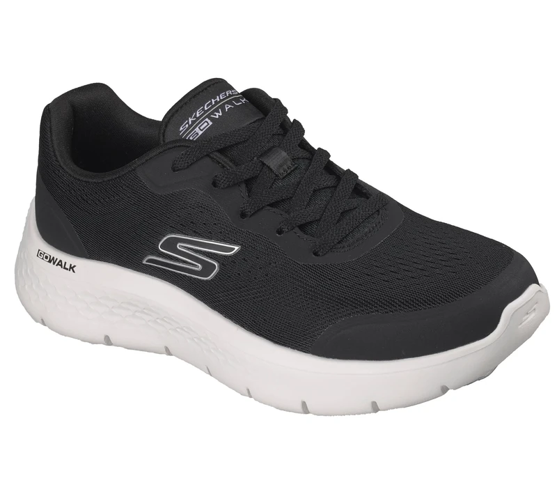 Skechers Women's GO Walk Flex Serenity Trainer, Black/White, 5 UK