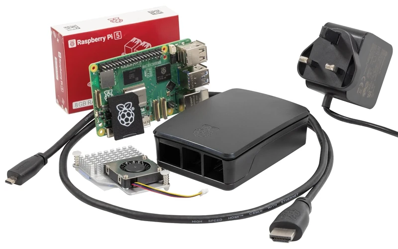 U:CREATE Raspberry Pi 5 8GB Desktop Starter Kit, Black - RPI5-MODB HDMISK-BLK8GB