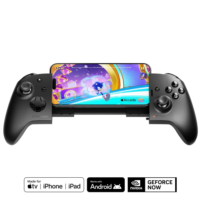 SteelSeries Nimbus Cloud Wireless Bluetooth Gaming Controller - Dual Mode Cloud Controller - iPhone, iOS, iPad, Apple TV, Android, PC - 20 Hour Battery Life - Hall Effect Sensors - USB-C passthrough