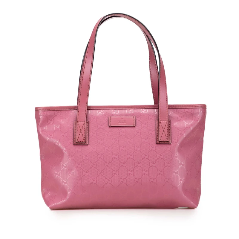 Gucci Small GG Imprime Joy Tote Bag - Pink Coated Canvas