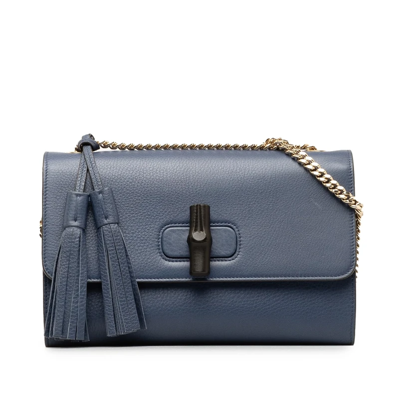 Gucci Pre-Loved Medium Miss Bamboo Leather Crossbody