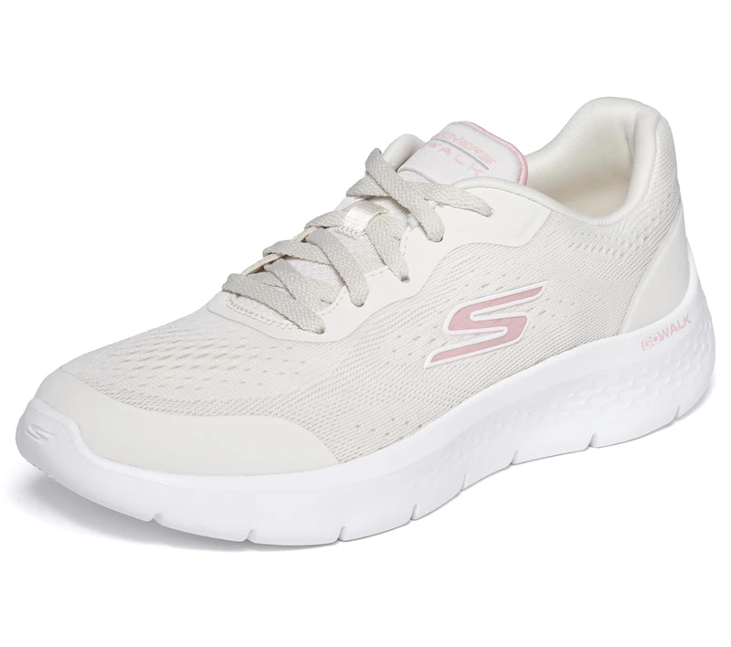 Skechers Women's GO Walk Flex Serenity Trainer, Natural, 3 UK