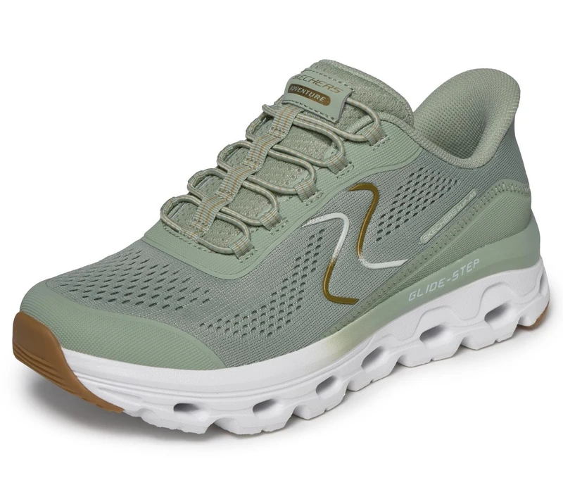 Skechers Slip-ins: Glide-Step Sole Breathable Mesh Slip-On Sneakers for Women