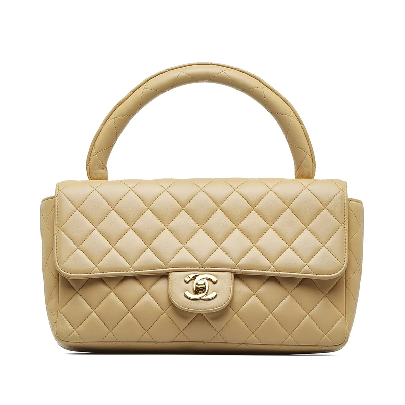 Chanel Medium Kelly Parent Top Handle Bag - Brown Beige - Image 1