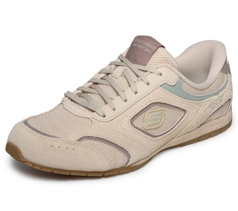 Skechers Women's Retro Lite Trainer, Natural, 7 UK