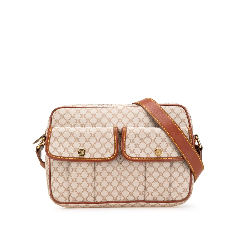 Celine Pre-Loved Macadam Canvas Crossbody Bag