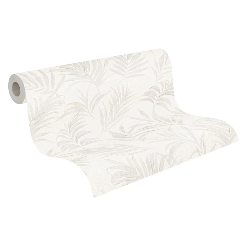 livingwalls CosmoLiving Non-Woven Wallpaper with Jungle Design in White, Cream – 10,05 x 0,53 m Patterned Wallpaper by Cosmopolitan – 791081