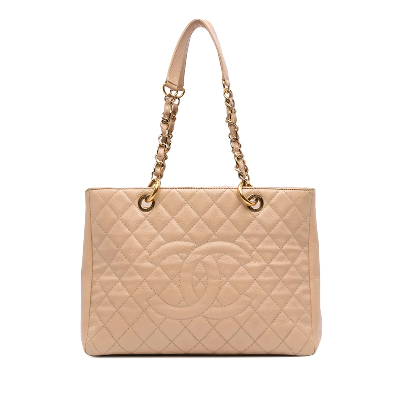 Chanel Pre-Loved Caviar Grand Shopping Tote Bag