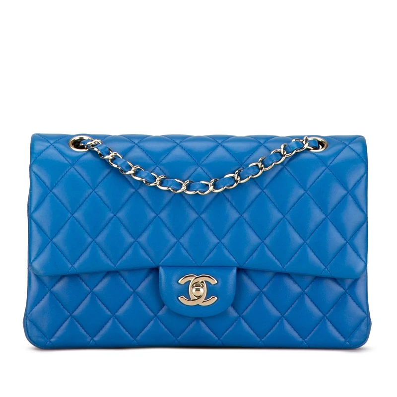 Chanel Pre-Loved Medium Classic Lambskin Double Flap Shoulder Bag