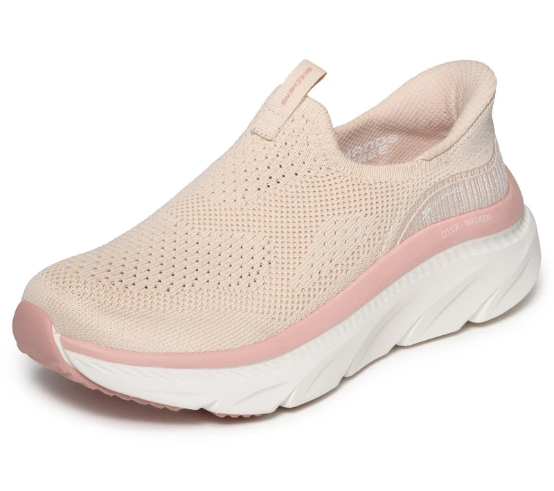 Skechers Women's D'Lux Walker 3.0 Trainer, Natural, 3 UK