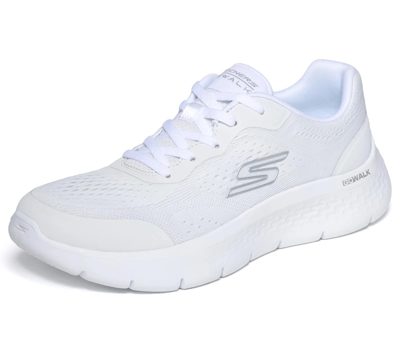 Skechers Women's GO Walk Flex Serenity Trainer, White, 5 UK