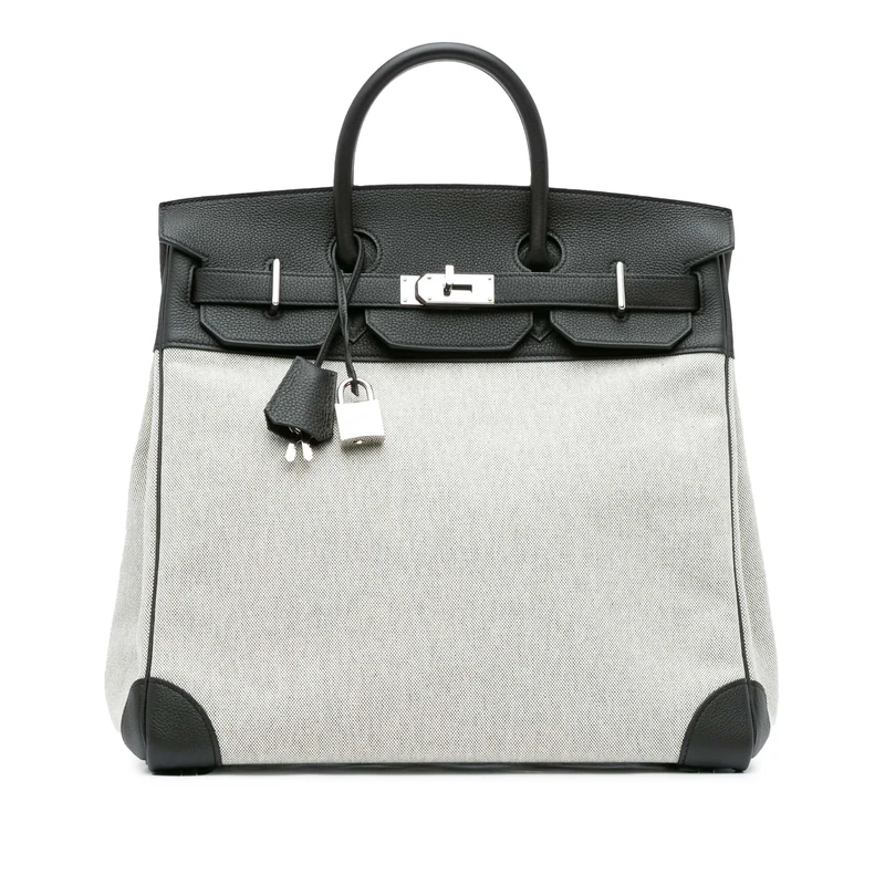 Hermès Pre-Loved Toile Criss And Evercolor HAC Birkin 40 Handbag
