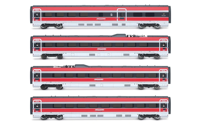 Arnold HN3515 Iryo (Spain), Frecciarossa ETR 1000 Additional Set, 4 Elements, ep. VI, Metal, Red/Silver