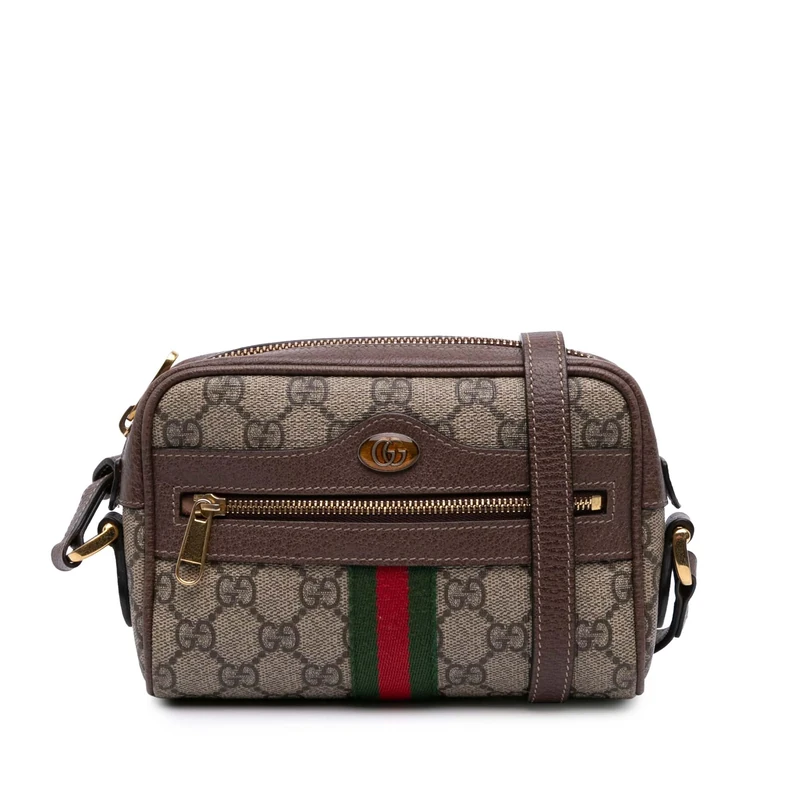 Gucci Pre-Loved Mini GG Supreme Ophidia Crossbody Bag
