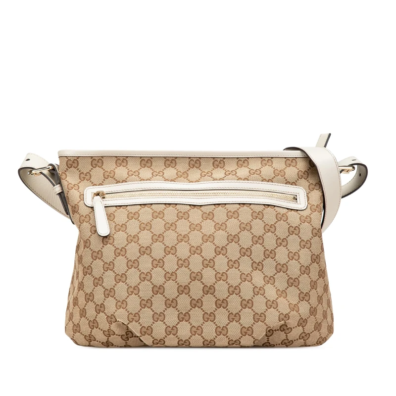 Gucci Pre-Loved GG Canvas Crossbody Bag