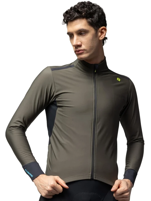 Alé Cycling Men's Klimatik K-Tornado Water Repellent Jacket, Army Green, XXL