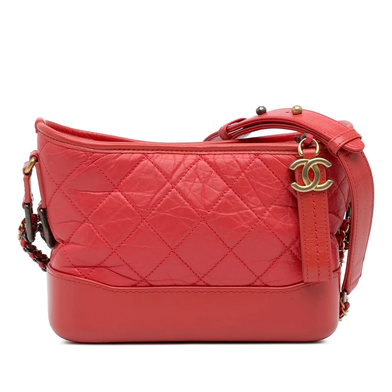 Chanel Pre-Loved Small Chevron Lambskin Gabrielle Crossbody Bag