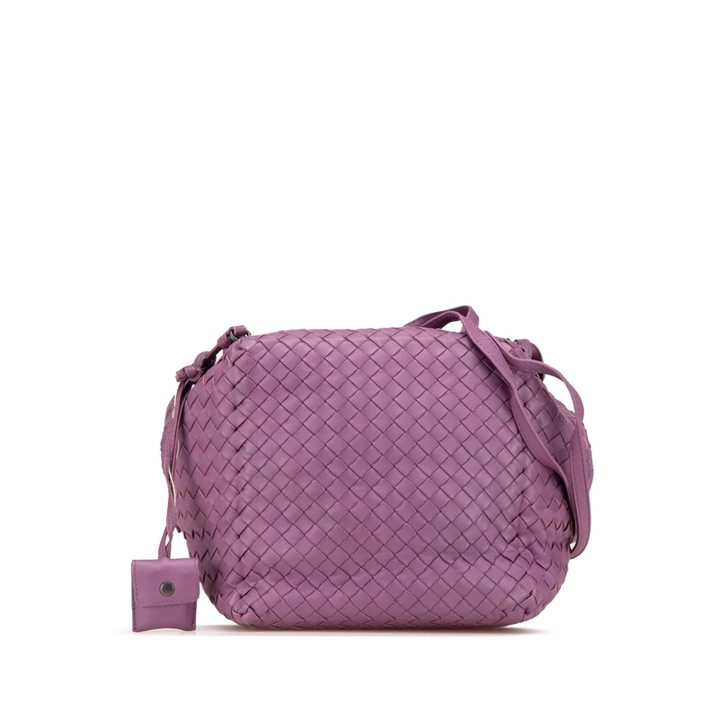 Bottega Veneta Pre-Loved Nappa Intrecciato Cube Crossbody Bag