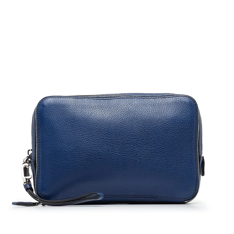 Prada Pre-Loved Vitello Daino Clutch Bag