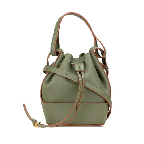 Pre-Loved Mini Leather Balloon Bucket Bag