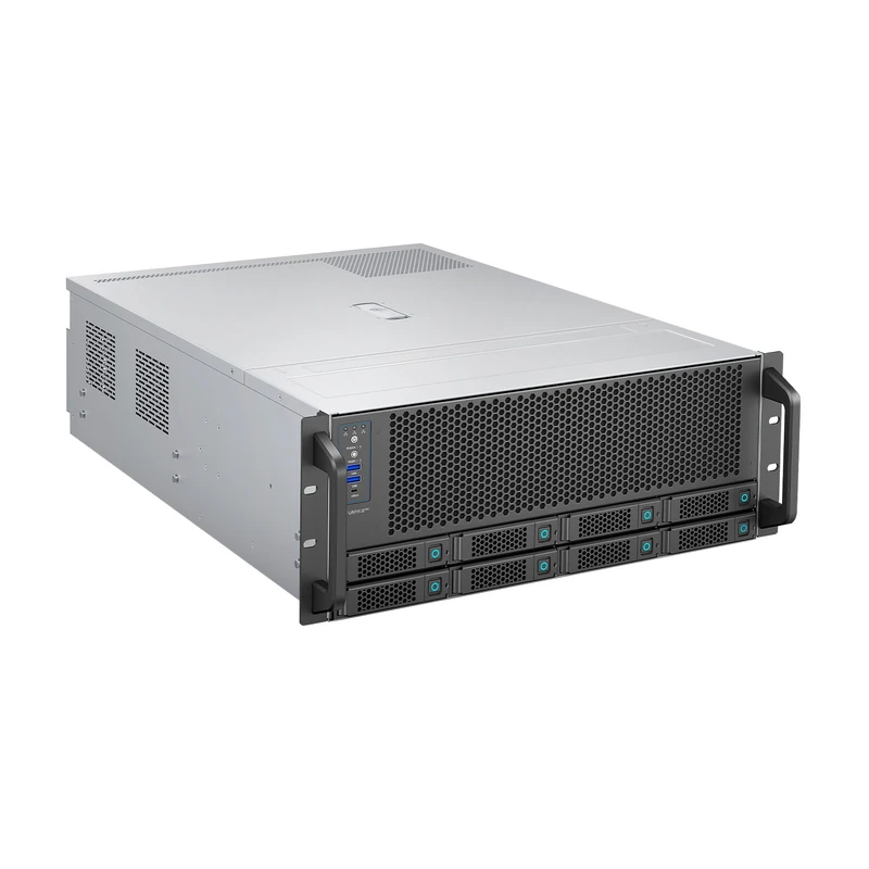 Hot Swap 4U Server Box Rack HSW4U6508 8 Bay, AI-Optimized and Designed to Support up to 4 GPUs