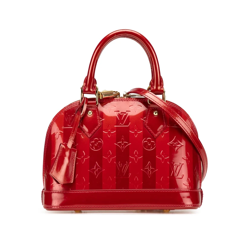 Louis Vuitton Pre-Loved Monogram Vernis Rayures Alma BB