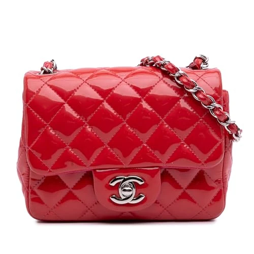 Chanel Pre-Loved Mini Square Classic Patent Single Flap