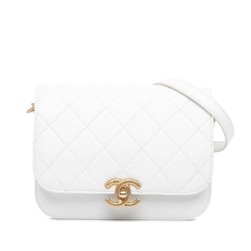 Chanel Pre-Loved CC Quilted Caviar Flap Crossbody
