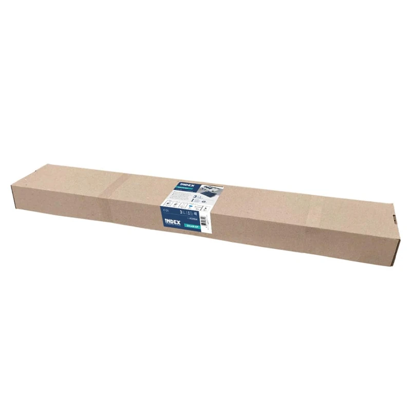 Index A Perfect Fixing - KTGPX0240 [KT-GPX] Triangular Structure for 2 Solar Panels with Frame 40 mm, for Flat Roofs, kit with Perforated Guides and Adjustable Triangles, 1 Unit