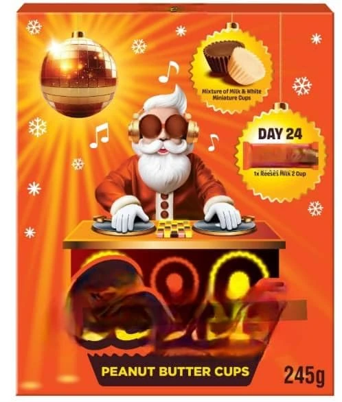 Reese's Peanut Butter Miniatures Advent Calendar 245g- Christmas Advent Calendar Gift for Kids and Adults- 24 Days of Chocolate Cheer: Christmas Advent Calendar Christmas 2025