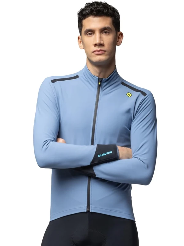 Alé Cycling Men's Klimatik K-Tornado Water Repellent Jacket, Slate Blue, L