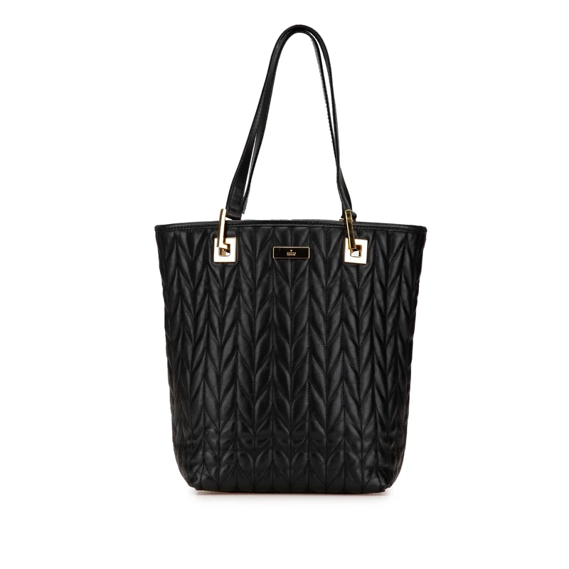 Gucci Pre-Loved Quilted Leather Tote