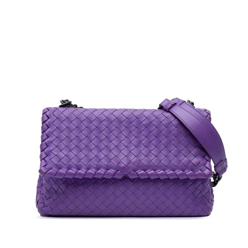 Bottega Veneta Pre-Loved Small Nappa Intrecciato Olimpia Shoulder Bag