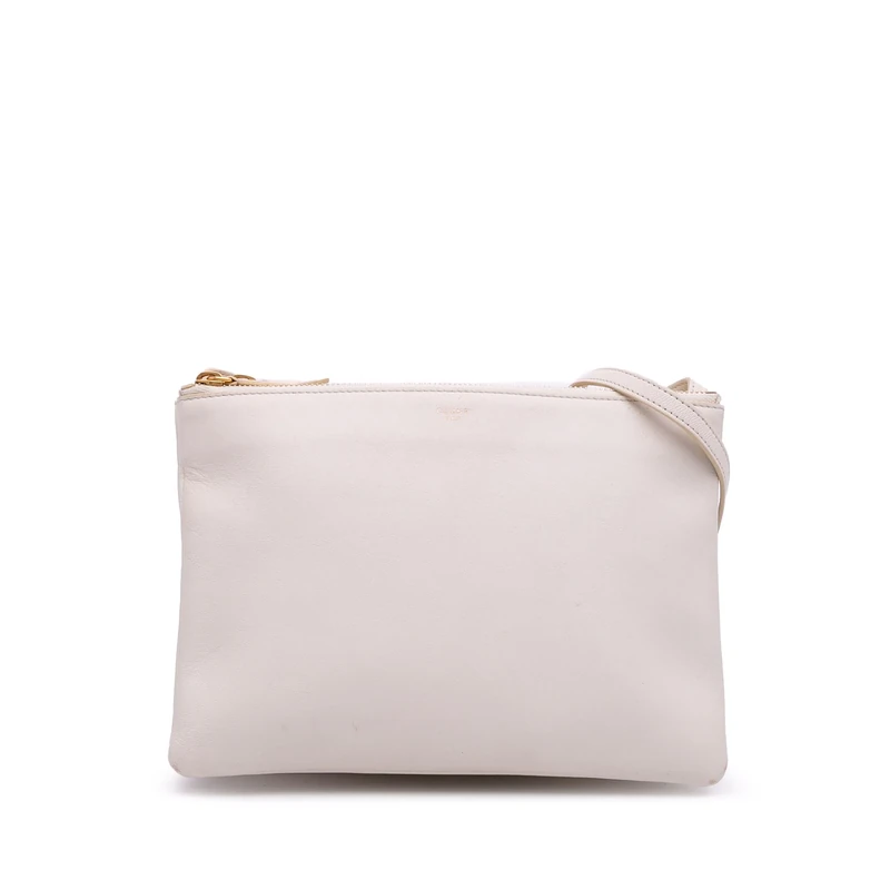 Celine Pre-Loved Large Lambskin Trio Crossbody Bag