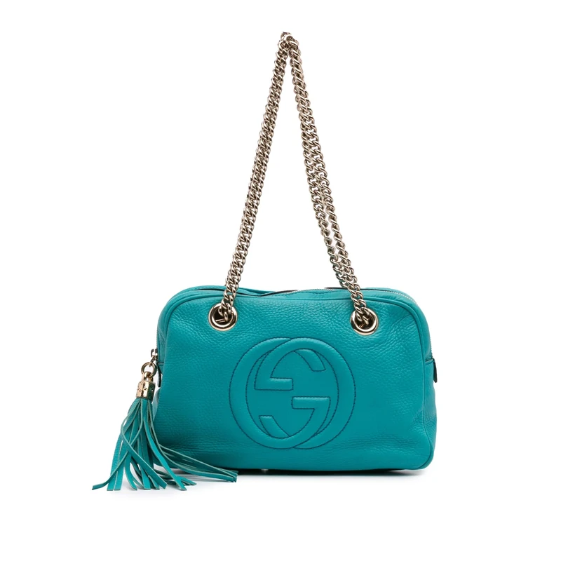 Gucci Pre-Loved Leather Soho Chain Zip Shoulder Bag