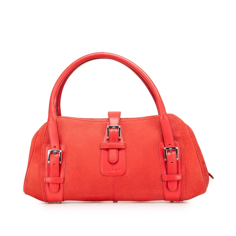 LOEWE Pre-Loved Nubuck Senda Handbag
