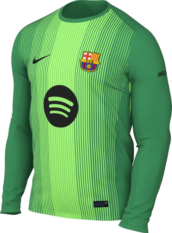 FC Barcelona 2025/26 Stadium Goalkeeper Men's Nike Dri-FIT Soccer Replica Long-Sleeved Jersey, HQ0477