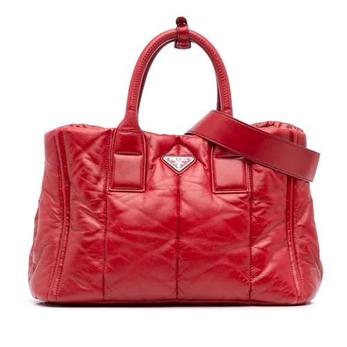 Prada Pre-Loved Nappa Bomber Satchel Handbag