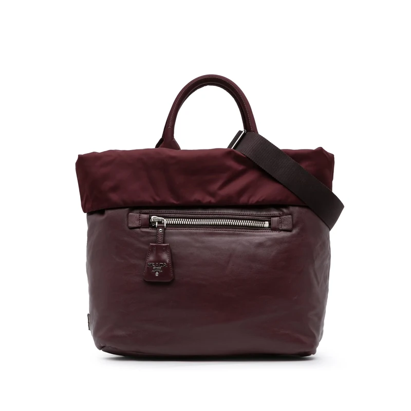 Prada Pre-Loved Tessuto and Nappa Reversible Satchel
