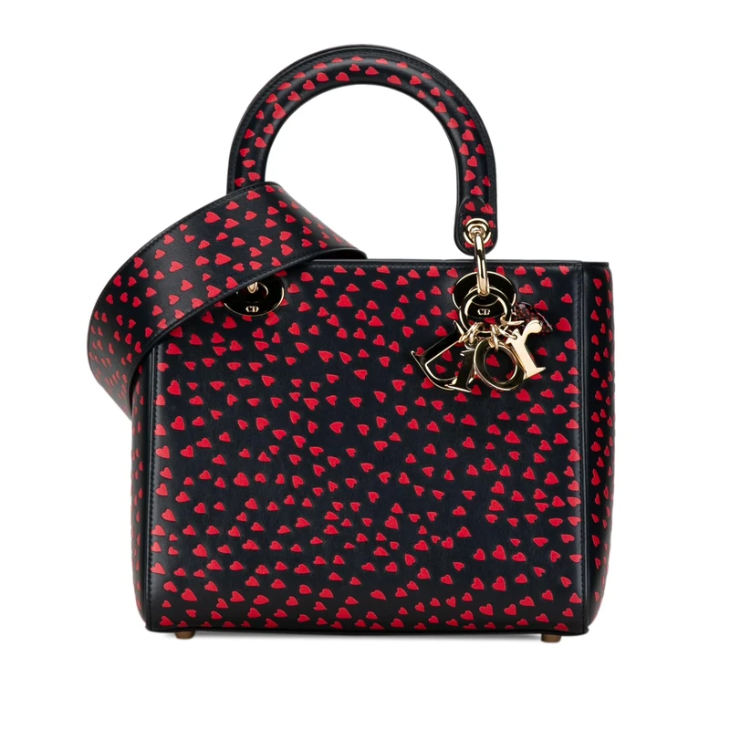 Dior Pre-Loved Medium Calfskin I Love Paris Lady Handbag