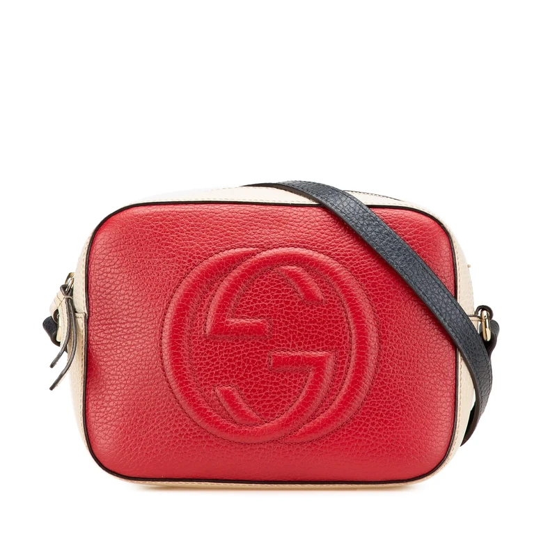 Gucci Pre-Loved Small Tricolor Leather Soho Disco Crossbody