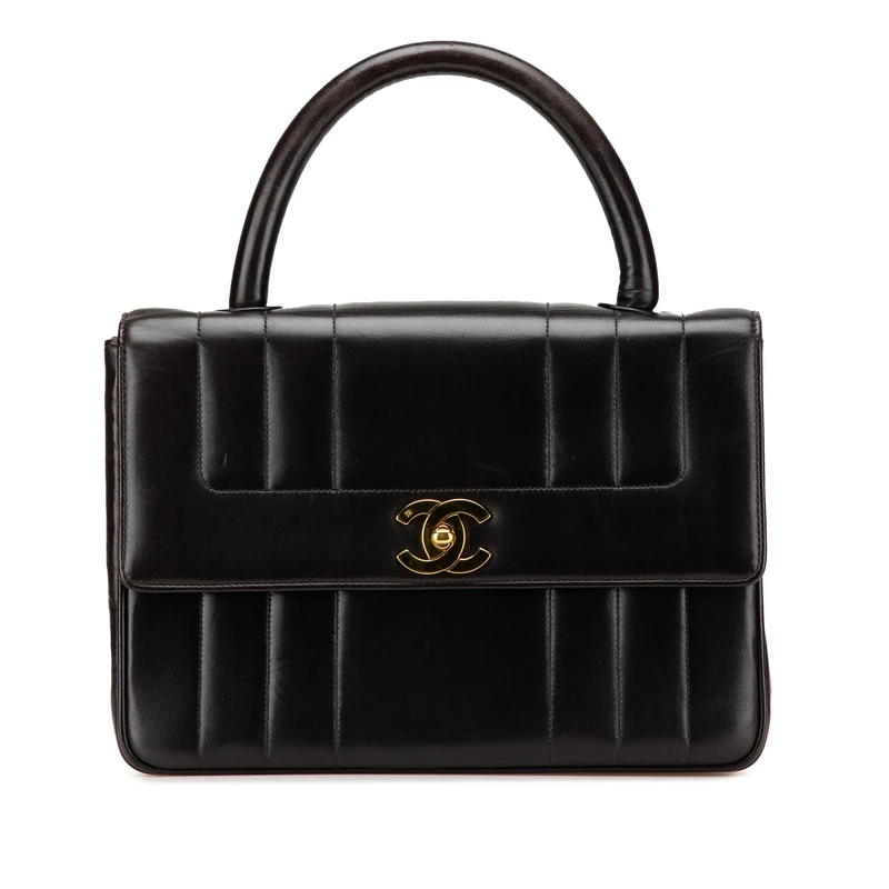 Chanel Pre-Loved Lambskin Mademoiselle Kelly Top Handle Bag Handbag