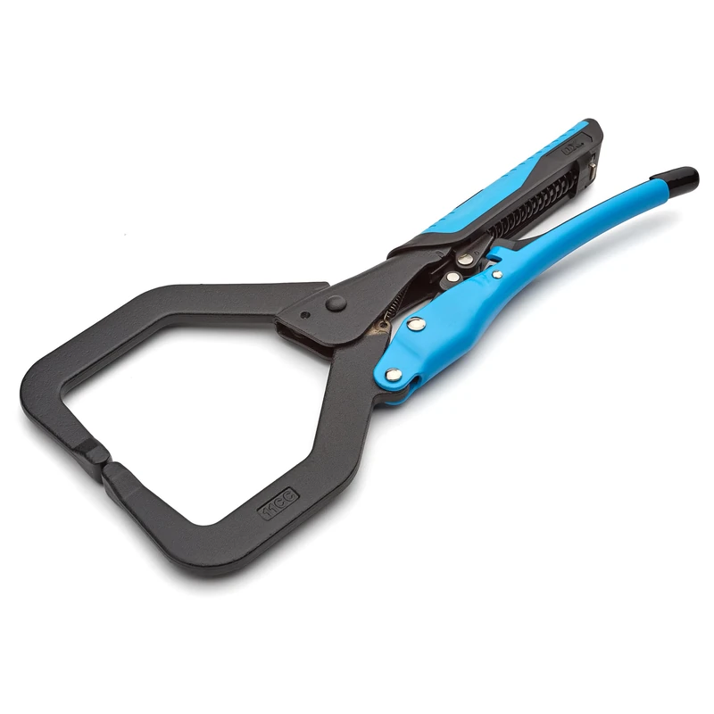 OX Pro Auto Adjust C Clamp - 11"/ 280mm, Heavy Duty Steel, Patented Locking Mechanism, TPR Comfort Grip Handle, Perfect for Welding, Wood & Metal Working, OX-P204702