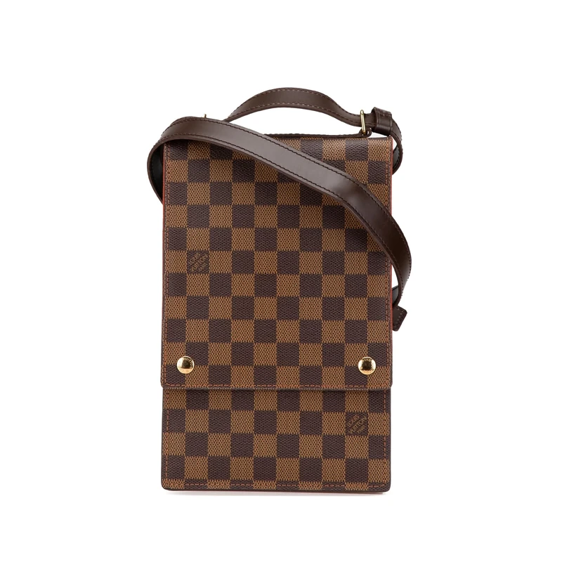 Louis Vuitton Pre-Loved Damier Ebene Portobello Crossbody Bag