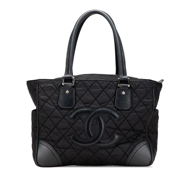 Chanel Pre-Loved Paris New York Quilted Nylon Tote Bag