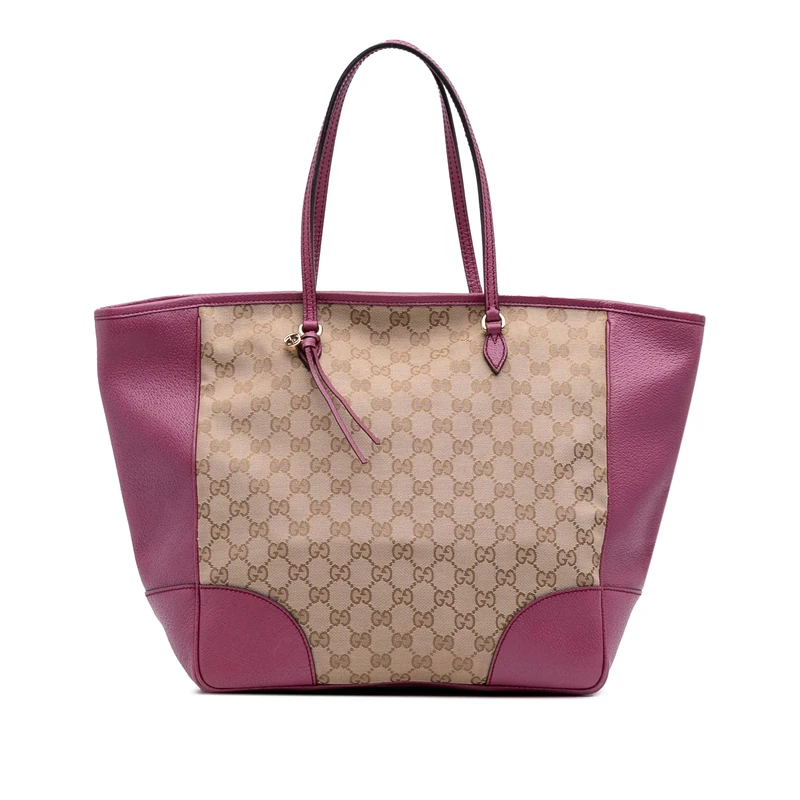 Gucci Pre-Loved GG Canvas Bree Tote Bag